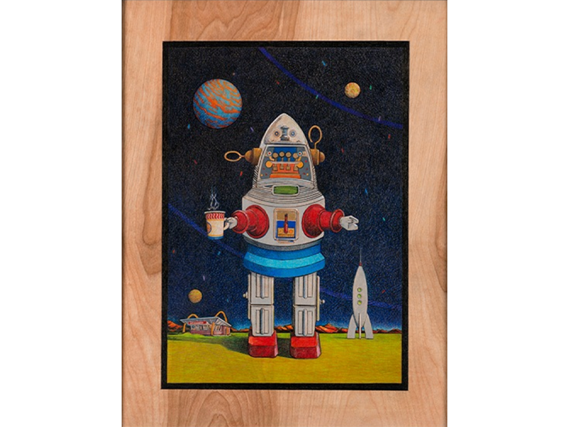 Event Image: Library Creatives: Drawing on Wood, a Color Pencil Workshop with Mark McDowell on Wood: A Color Pencil Workshop with Mark McDowell